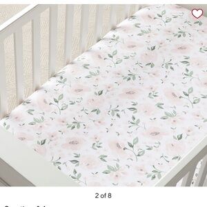 Pottery Barn Kids Pastel Floral Crib Sheet